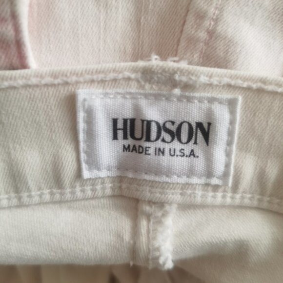 Hudson Lilly Midrise Skinny Jeans Light Pink White - Picture 7 of 13